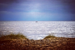 On the Suffolk Coastal Path at Walberswick Beach