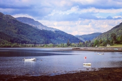 Looking uo Loch Long